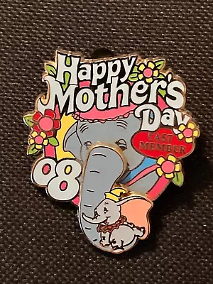 Disney Wdw Cast Member Happy Mother's Day 2008 Dumbo & Mrs. Jumbo Pin Le 1000 • $24.99