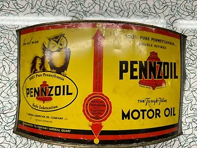 Vintage Pennzoil Oil Can Flat Cans Are Perfect For A Reroll Job!! • $36.43