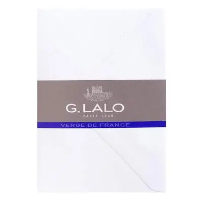 G. Lalo  Verg De France  25 Envelopes Matching 11 - 4 1/2 X 6 1/4 - Extra White • $16.60