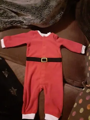 Cute Babies Christmas Santa Snuggly Suit 4- 6  Months From H+m • £2.75