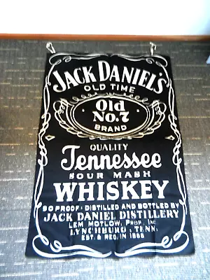 Flag Wall Hanging Jack Daniels Old No 7 Large Good Cond • $10