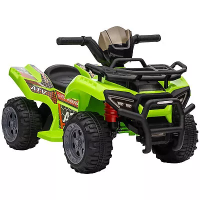 HOMCOM 6V Kids Electric Ride On Car Toddler Quad Bike ATV For 18-36 Month Green • £54.99