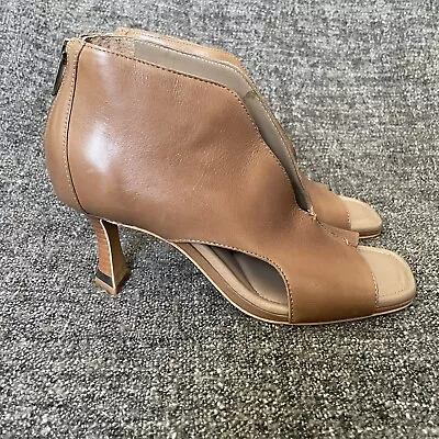 NEW Vince Camuto Jesilia Booties Light Cognac Burnished Leather Women’s Size 8 • $65