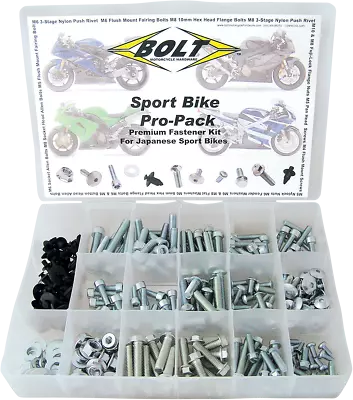 Bolt Japanese Sport Bike Pro Pack Fastener Bolt Hardware Kit For Kawasaki-24 • $64.99