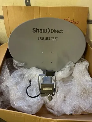 Shaw Direct 75E  Satellite Dish W/ XKu Quad LNBF Star Choice Dish Quad LNB Damg. • $240