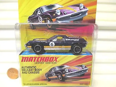 Matchbox Lesney Edition Purple 1972 Lotus Europa Special New Mint In Mint Box • $2.99