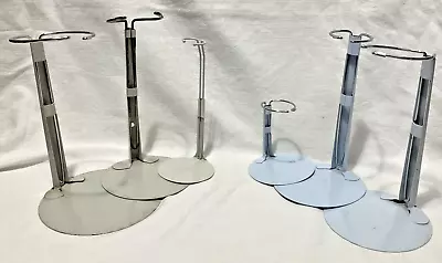 Lot Of  6 Doll Display Stands Extends  3.5”- 13” Very Nice • $9.99