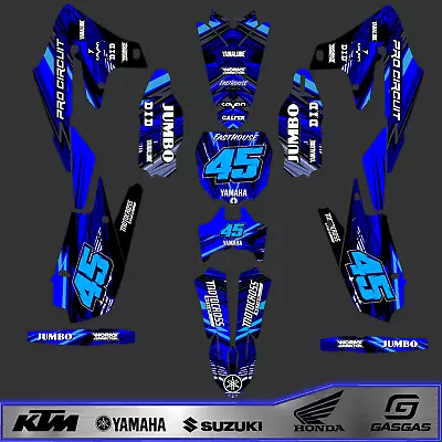 2014 - 2017 Yamaha Yz450f Graphics Kit Yzf450 Motocross Decals High Quality • $142.86