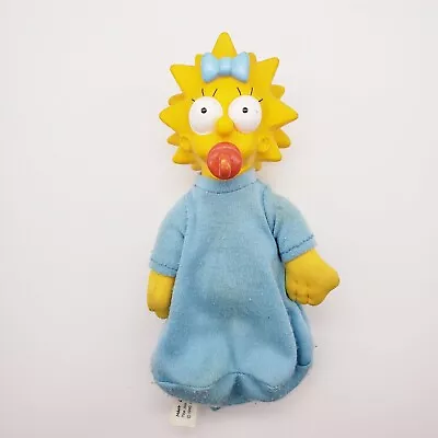 The Simpsons Maggie Plush Rubber Head Matt Groening Cartoon Burger King Toy • $20