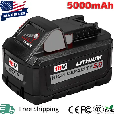 For-Milwaukee M18 LITHIUM-ION Extended Capacity Battery Pack 48-11-1852 5.0Ah US • $24.92