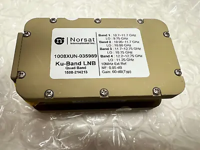 NorSat 1008XUN-035989 Ku-Band Quad Band EXT REF LNB 02-2855959-1 QTY • $199