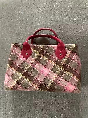 Ness Tote Bag Pink Tartan. • £11