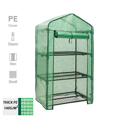 3 TIERS Flower Greenhouse Garden Shed Complete With Frame And PE Cover • $39