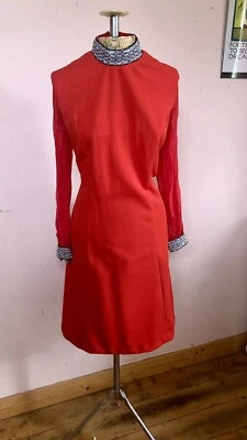 £25 • Buy Stunning Red Swinging 60s Dress  , Mod Style