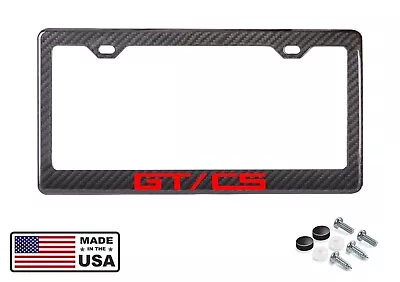 GT/CS Mustang Carbon Fiber License Plate Frame. California  Special Red • $39.95