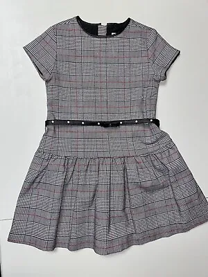 Mayoral Kids Little Girl Prince Of Wales Plaid Short-Sleeve Party Dress Size 6 • $39