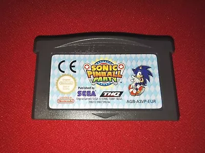 Sonic Pinball Party Nintendo Gameboy Advance Cartridge Only • £12.99