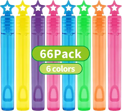 66 Pieces Mini Bubble WandsBubble Party Favors Assortment Toys For KidsThemed • $23.44