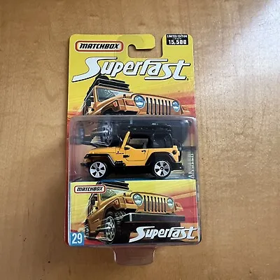 Z8-32 Matchbox Superfast - Jeep Wrangler - #29 - 2006 - Nib • $17.76