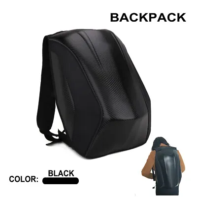 Motorcycle Backpack Waterproof Bag Hard Shell Backpack Helmet Backpack Large Bag • $50.99