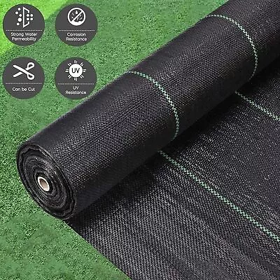 Weed Control Fabric Ground Cover Heavy Duty Membrane Sheet Garden Landscape Mat • £7.99