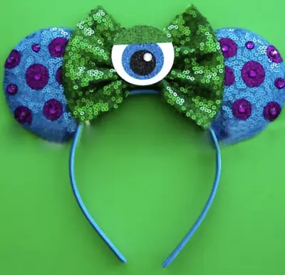 Monsters Inc Minnie Mouse EarsMinnie Mickey Mouse Ears Headband HANDMADE • $12.99