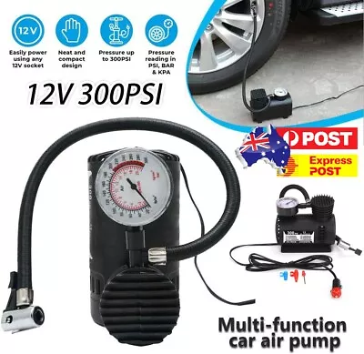 Portable Mini Air Compressor Electric Tire Inflator Pump 12 Volt Car 12V 300 PSI • $18.99