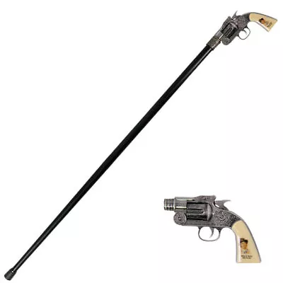 $28.99 • Buy ALL NEW Vintage BILLY THE KID Revolver Gun Handle Gentlemen Cane Walking Stick