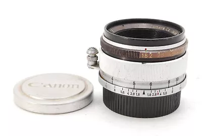 【EXC+++++】Canon 35mm F/1.8 MF Lens LTM L39 Leica L Screw Mount Lens From JAPAN • £319.99