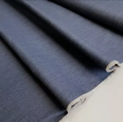 Washed Cotton Spandex Jeans Denim Fabric Craft Upholstery Denim Fabric 150cm • £6.99
