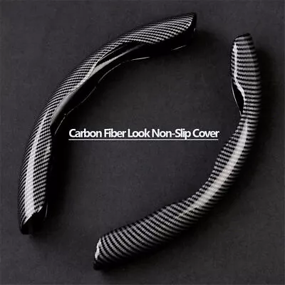 Car Steering Wheel Booster Cover Non Slip Interior Accessories Carbon Fiber Look • $13.77