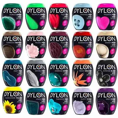 22 Colours Dylon Fabric & Clothes Dye Dylon Machine / Hand Dye Black Navy Blue • £4.79