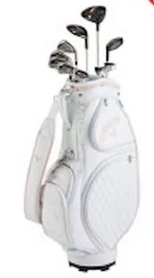 Callaway Womens Reva 9 Piece Complete Golf Set Caddy Bag ‎‎Rosegold Ladies New • $1432.55