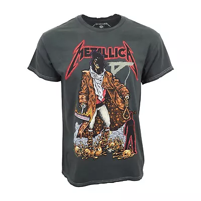 Metallica Mens White Distressed Washed  T Shirt • $15.99