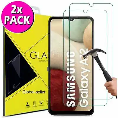 For Samsung Galaxy A02s A12 A32 A42 A52 A41 S20 Tempered Glass Screen Protector • £2.99