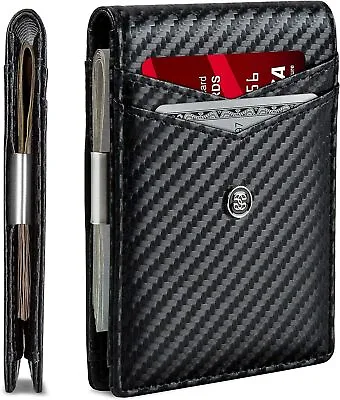 $64.17 • Buy Suavell Leather Slim Wallets For Men. Wallet Card Holder With Money Clip. Low Pr