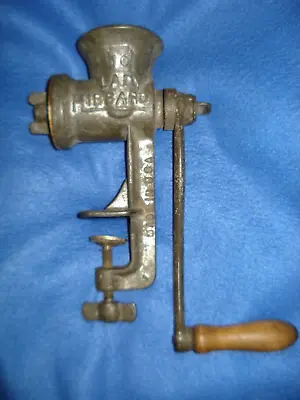 Vintage Meat Grinder Lady Hibbard  #10  Cast Iron - Made In U.S.A. • $24.95