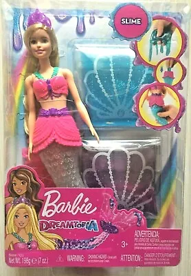 Barbie Dreamtopia Slime Mermaid Doll With 2 Slime Packets Removable Tail NEW 3+ • $12.74