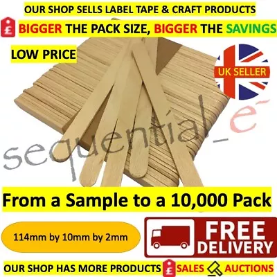 Wooden Lollipop Lolly Stick Sticks Arts And Crafts Model Making & Plant Labels • £2.49