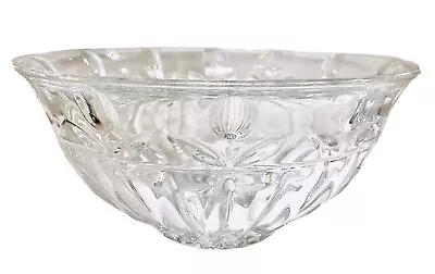 Block Crystal Serving Bowl Tulip Garden 9  - Made In Poland • $24.99