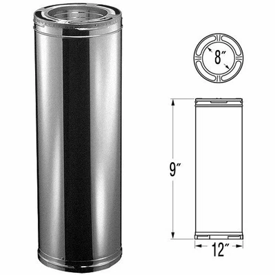 $165.99 • Buy Simpson Duravent 9219 8 X9  Triple Wall Pipe