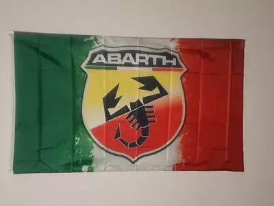 Quality Abarth Flag 150 X 90cm Banner For The Man Cave Racing Logo Italian • $37.99
