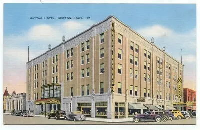 Newton IA Maytag Hotel Linen Postcard ~ Iowa • $4.77