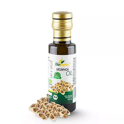 Biopurus Certified Organic Cold Pressed Moringa Seed Oil 100ml • £19.10