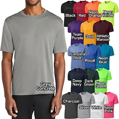 Mens Moisture Wicking T-Shirt Dri Fit Workout Gym Exercise Tee XS-XL 2XL 3XL 4XL • $9.85