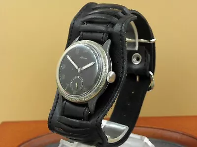 VINTAGE ALPINA CAL. 592 WW2 German Wehrmacht MILITARY WATCH • $350