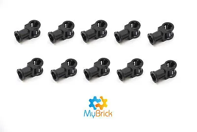 Genuine LegoⓇ 10x Black Technic Axle Connector With Axle Hole 32039 - Free Post • $3.95