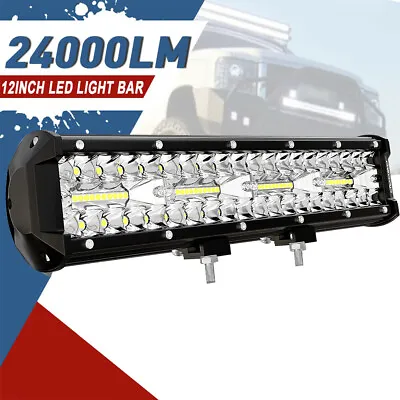 12  LED Light Bar Combo Offroad For Yamaha Raptor 125 250 350 660 700 Handlebar • $30.49