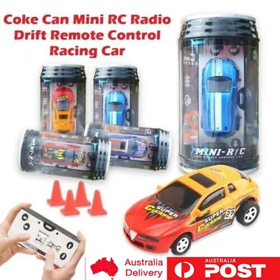 AU Toy Gift For Kids Coke Can Mini RC Radio Drift Remote Control Race Racing Car • $23.51