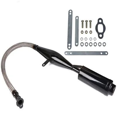Viper Flexible Muffler Exhaust Pipe For 80cc Bike Gas Engine Black • $44.99